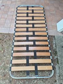 2 reti singole con doghe in legno