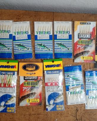 lotto pesca ami totanare girelle  terminali traina
