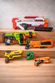Lotto blaster Nerf originali – 6+2 pezzi 