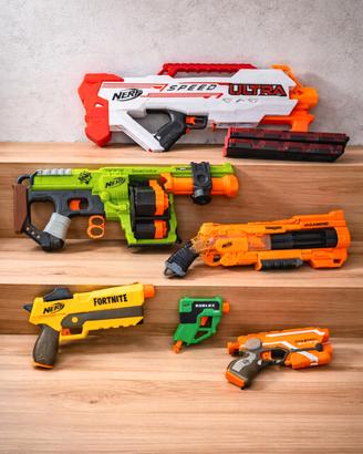 Lotto blaster Nerf originali – 6+2 pezzi 