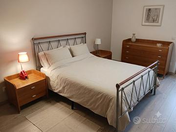 Letto in ferro battutto, Comodini e Cassettiera
