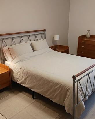 Letto in ferro battutto, Comodini e Cassettiera