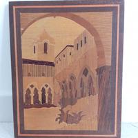 quadro legno intarsiato