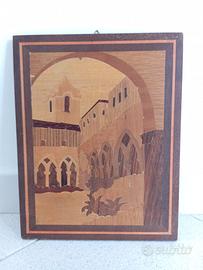 quadro legno intarsiato