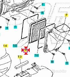 Filtro aria raffreddamento Yamaha X Max 300 B74E54