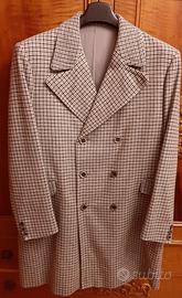 Cappotto doppiopetto pied de poule lana 100%