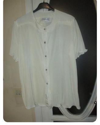 Nr. 1 camicia plissettata color champagne tg. 50