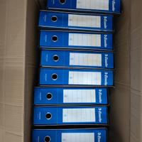 8 raccoglitori ad anelli Esselte G75 blu