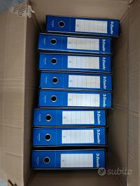 8 raccoglitori ad anelli Esselte G75 blu