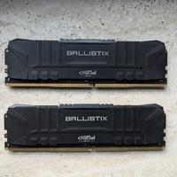 RAM DDR4 Crucial Ballistix 16 gb (8x2) 3600 mhz