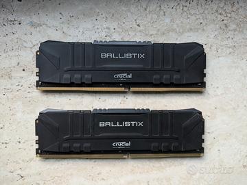 RAM DDR4 Crucial Ballistix 16 gb (8x2) 3600 mhz