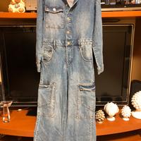 Salopette jeans bambina tg. 11/12