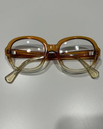 Occhiali da vista vintage anni 70– montatura ambra