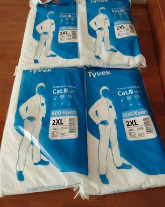 Tuta protettiva monouso Tyvek 4 confezioni