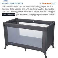 Lettino da campeggio Chicco + Materassi