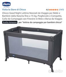 Lettino da campeggio Chicco + Materassi