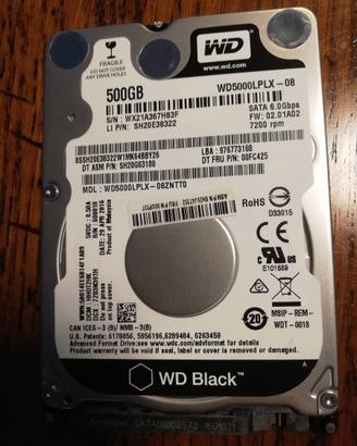 HARD DISK 500GB SATA
