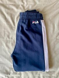 Pantaloni tuta FILA blu con fasce bianche – XS