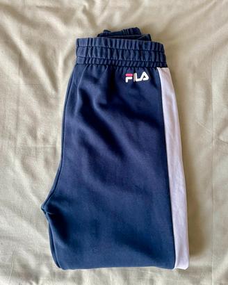 Pantaloni tuta FILA blu con fasce bianche – XS