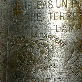 FRANCE ANTICA LAMPADA A OLIO VINTAGE PARIS 1885