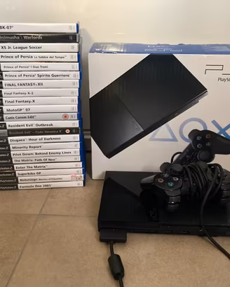 Console PlayStation 2 slim boxata + 21 giochi