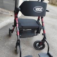VOCIC Deambulatore per sedia a rotelle 2 in 1