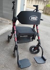 VOCIC Deambulatore per sedia a rotelle 2 in 1