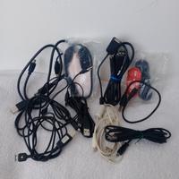 Cavi USB+jack+auricolari (3 tipi articoli)