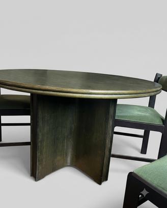 Tavolo Allungabile in Legno (Sfumatura Verde)