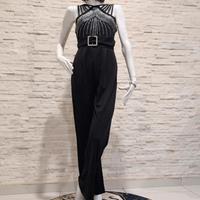 Vestito a tuta con strass nero! Kshirley