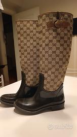 Stivali Gucci in gomma nero - taglia 37