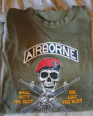 Airborne T-shirt viintage anni 80