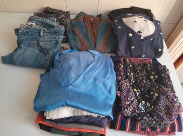 lotto 20 capi di abbigliamento + 3 paia di scarpe