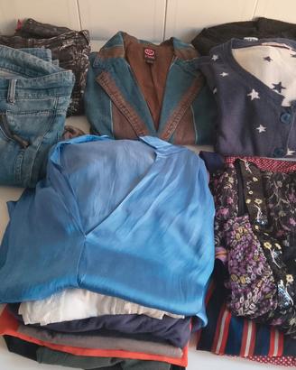 lotto 20 capi di abbigliamento + 3 paia di scarpe