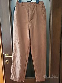 Pantaloni lunghi misto lino Tg.S