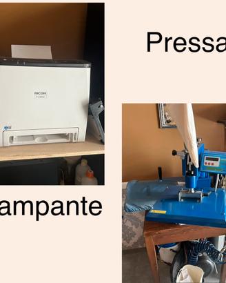 Pressa e stampante