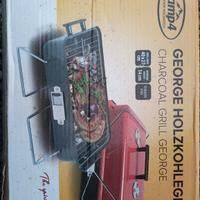 barbecue portatile a valigetta nuovo