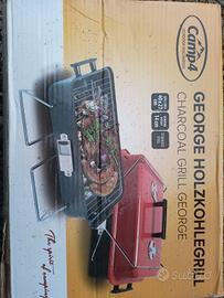 barbecue portatile a valigetta nuovo