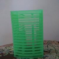 Porta CD in plastica verde 16 posti