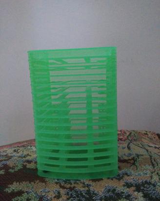 Porta CD in plastica verde 16 posti