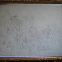 Nikolai Francois Habbe matita su carta Carri