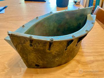 Vaso in ceramica raku