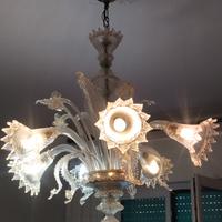 lampadario in vetro di murano