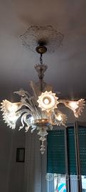 lampadario in vetro di murano