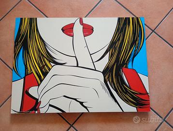 stampa pop art " ssshhh "