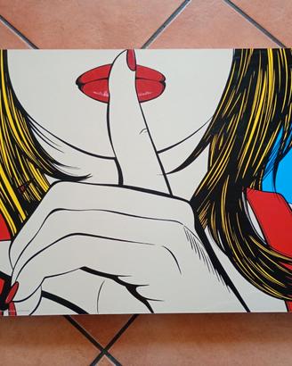 stampa pop art " ssshhh "