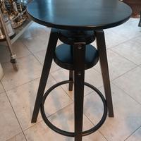 Sgabello in legno nero ikea