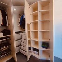 armadio bianco con cabina