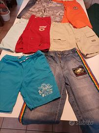 set 8 paia pantaloni corti ragazzo 