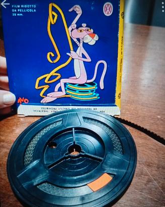 Film Super 8 vintage pantera rosa solleticata